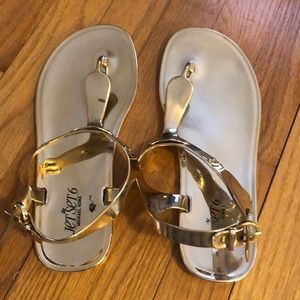 Gold Michael kors sandals